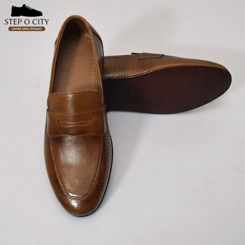 PLAIN MUSTARD LEATHER SHOES